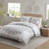 3 Piece Floral Duvet Cover Set